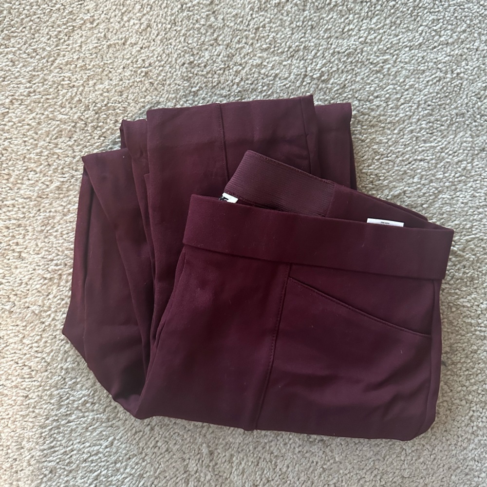 Ann Taylor Red Joggers Sweatpants